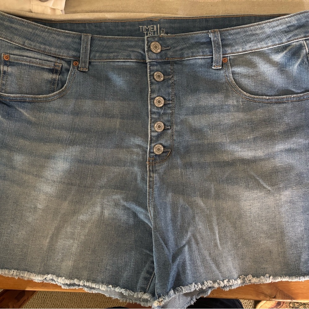 Time and Tru Blue Jean Shorts
